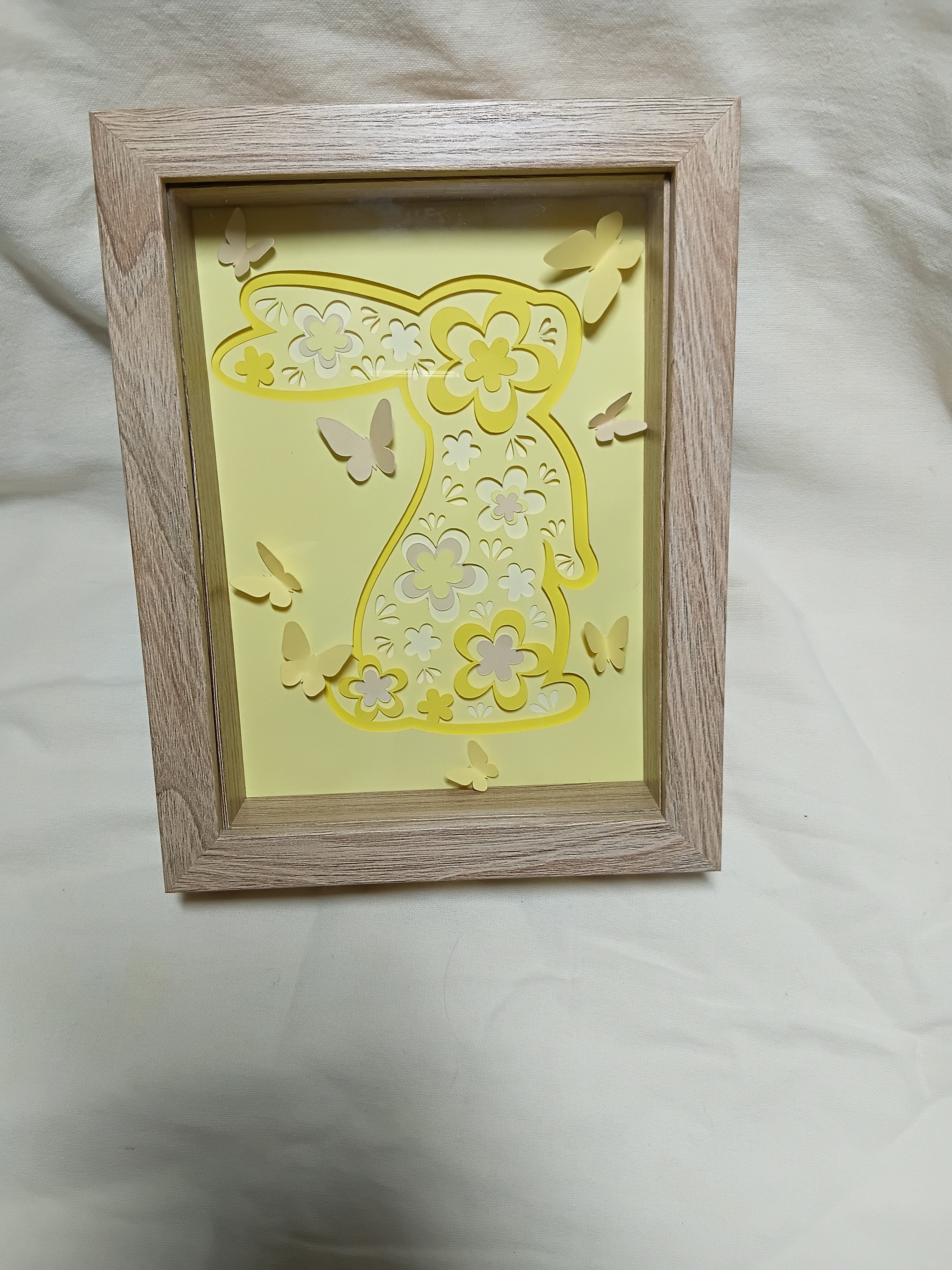 Personalised Flower Shadow Box – 15×20cm