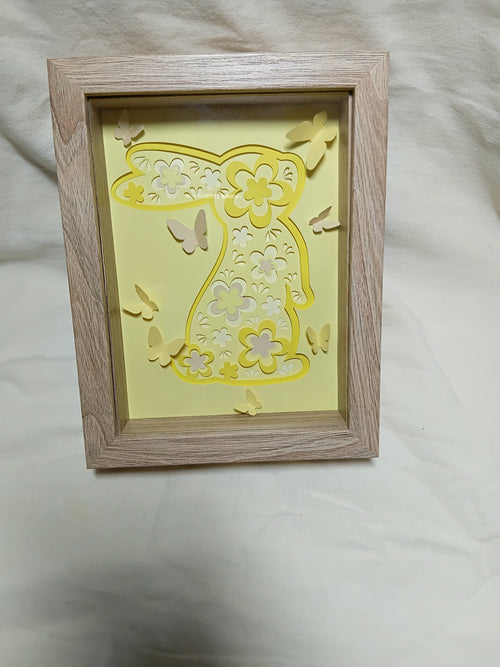 Personalised Flower Shadow Box – 15×20cm