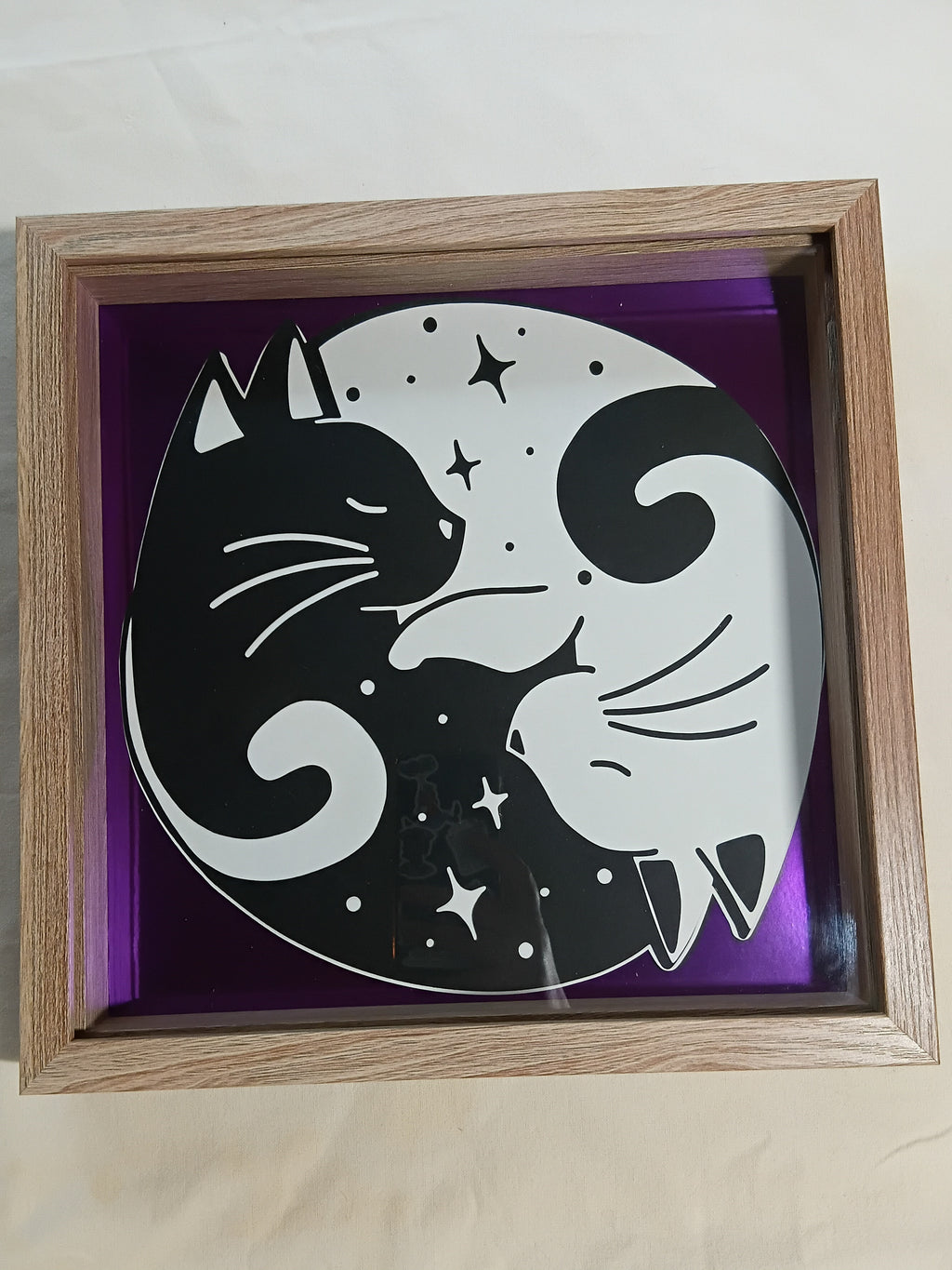 Yin Yang Cats 30cm x 30cm