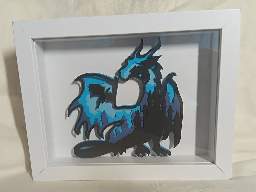 Fantasy Dragon Shadow Box – 20cm x 15cm