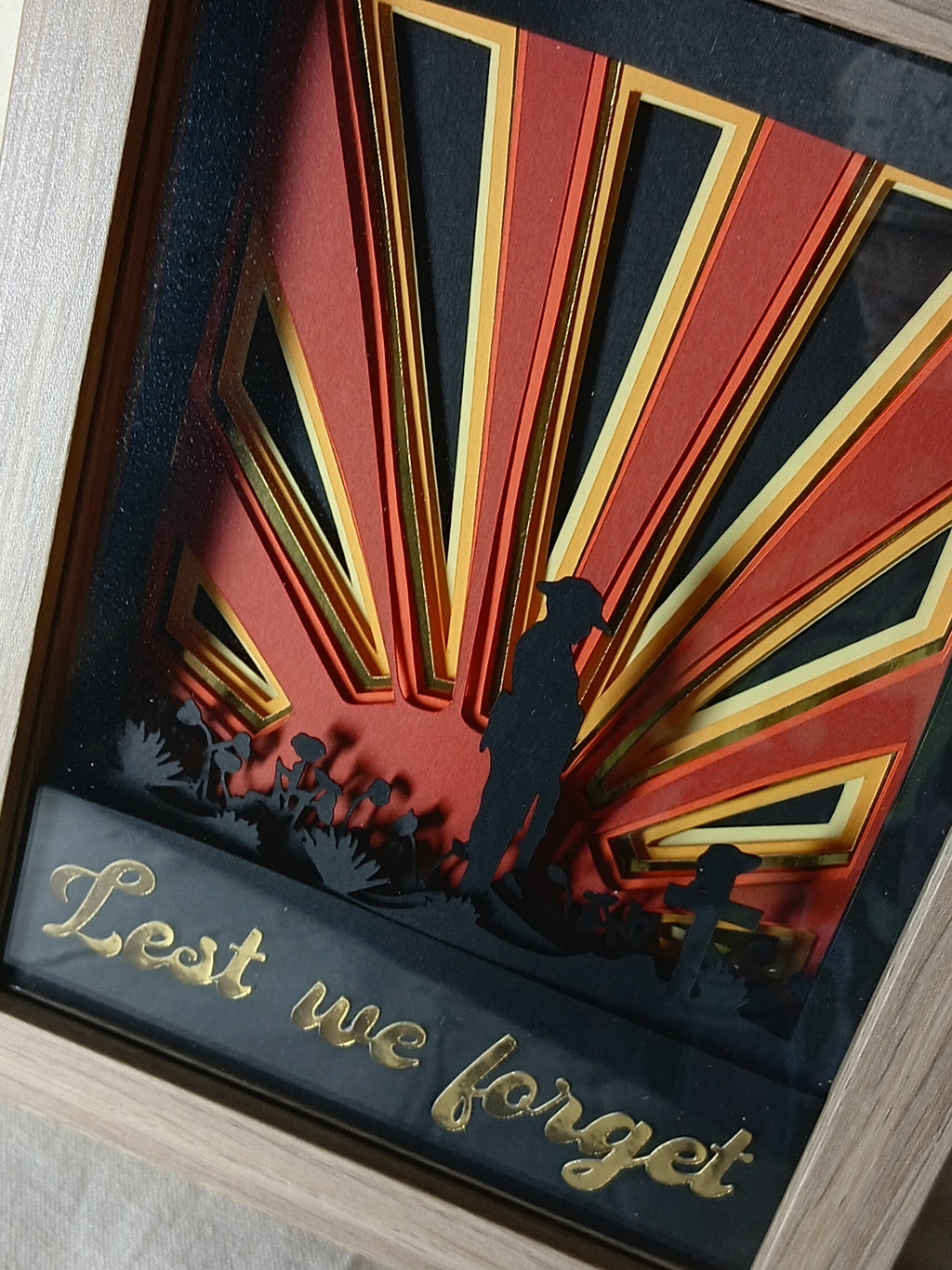 ANZAC Day Shadow Box – 20cm x 15cm