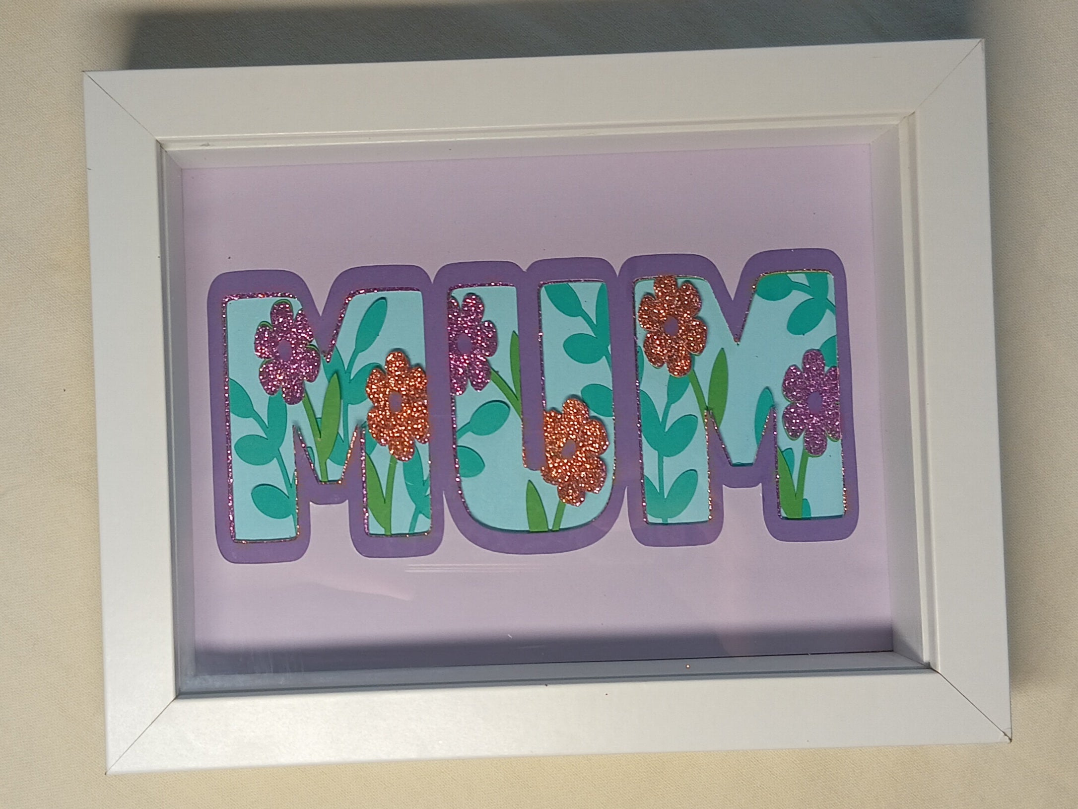 Layered Mum Shadow Box – 20cm x 15cm