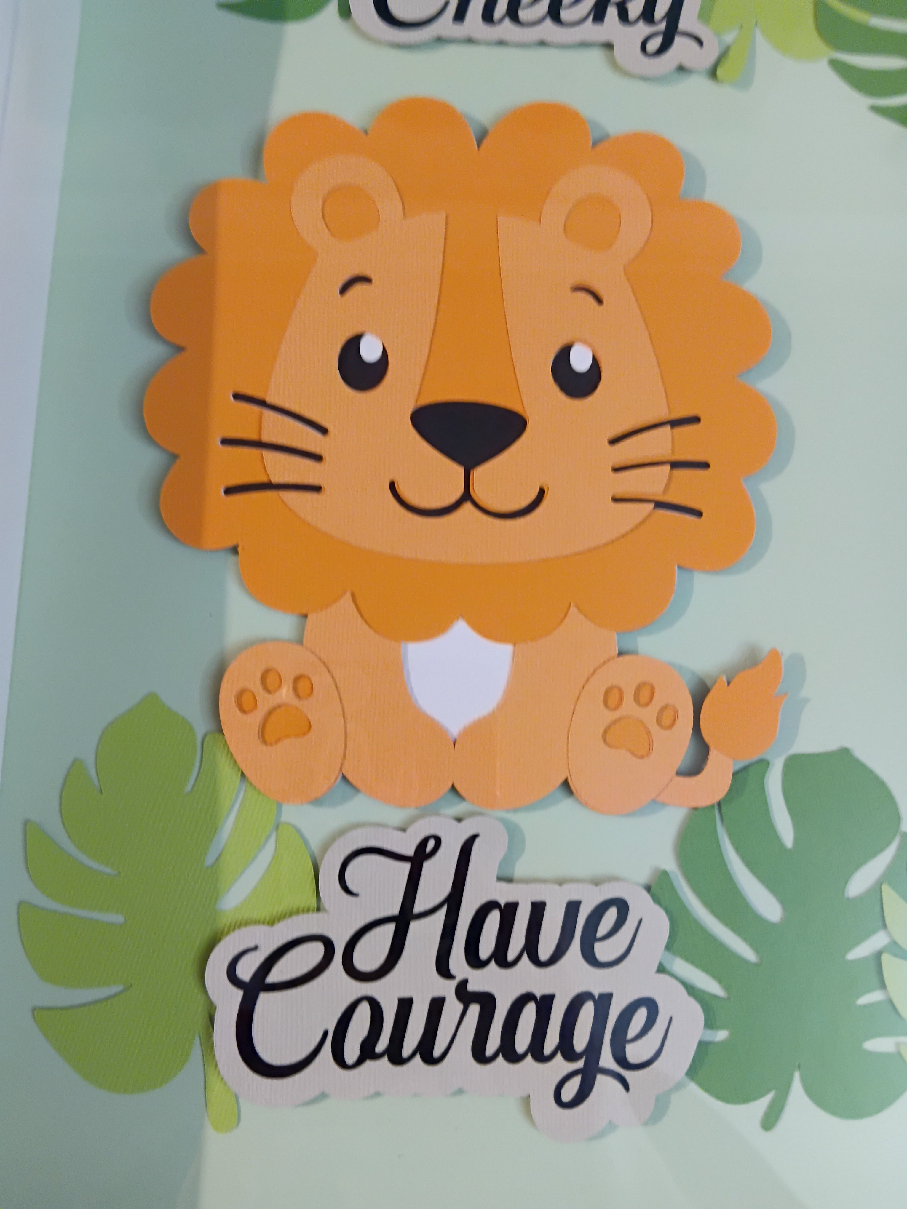 Jungle Animals Shadow Box 50cm x 50cm