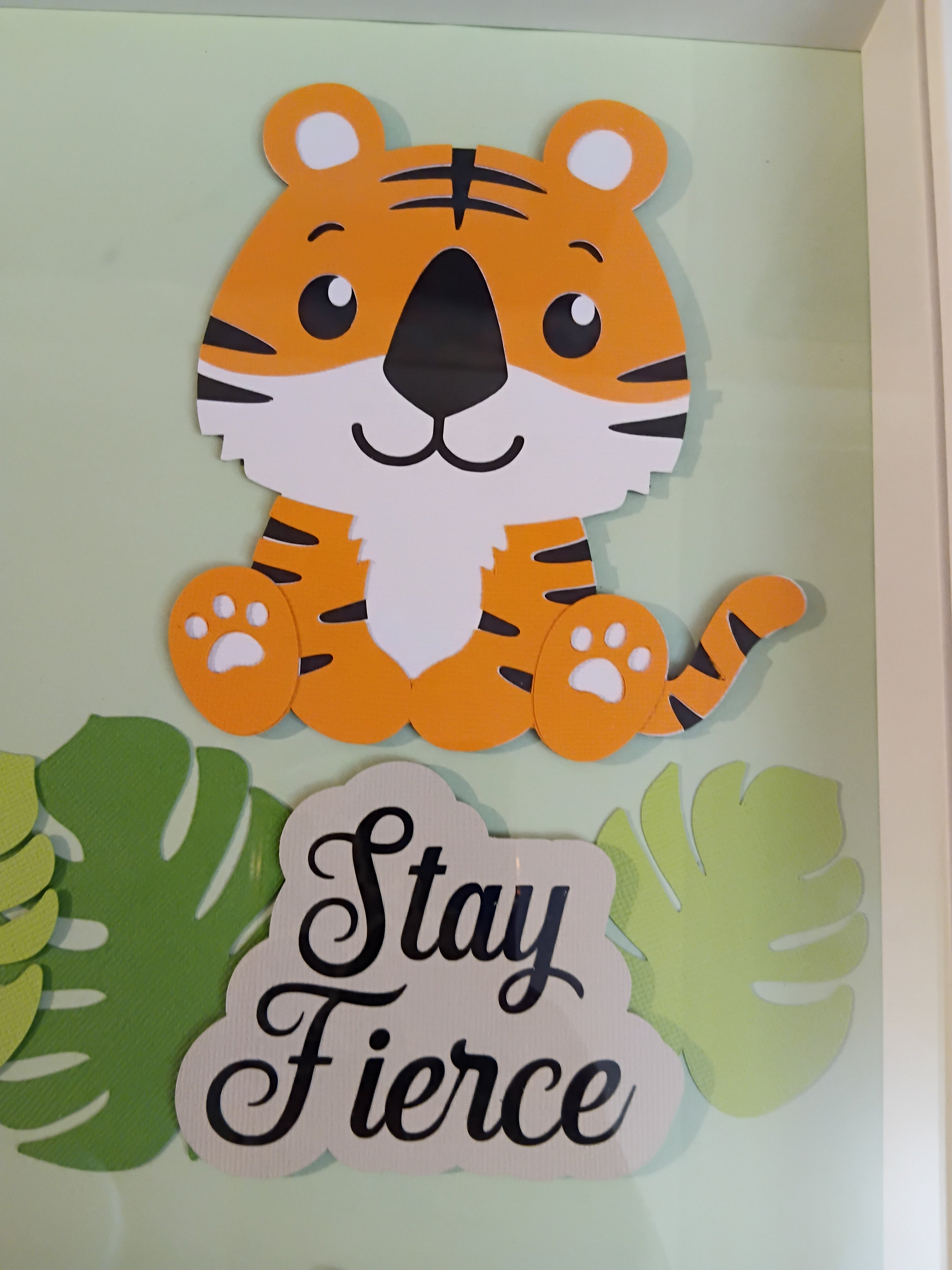 Jungle Animals Shadow Box 50cm x 50cm