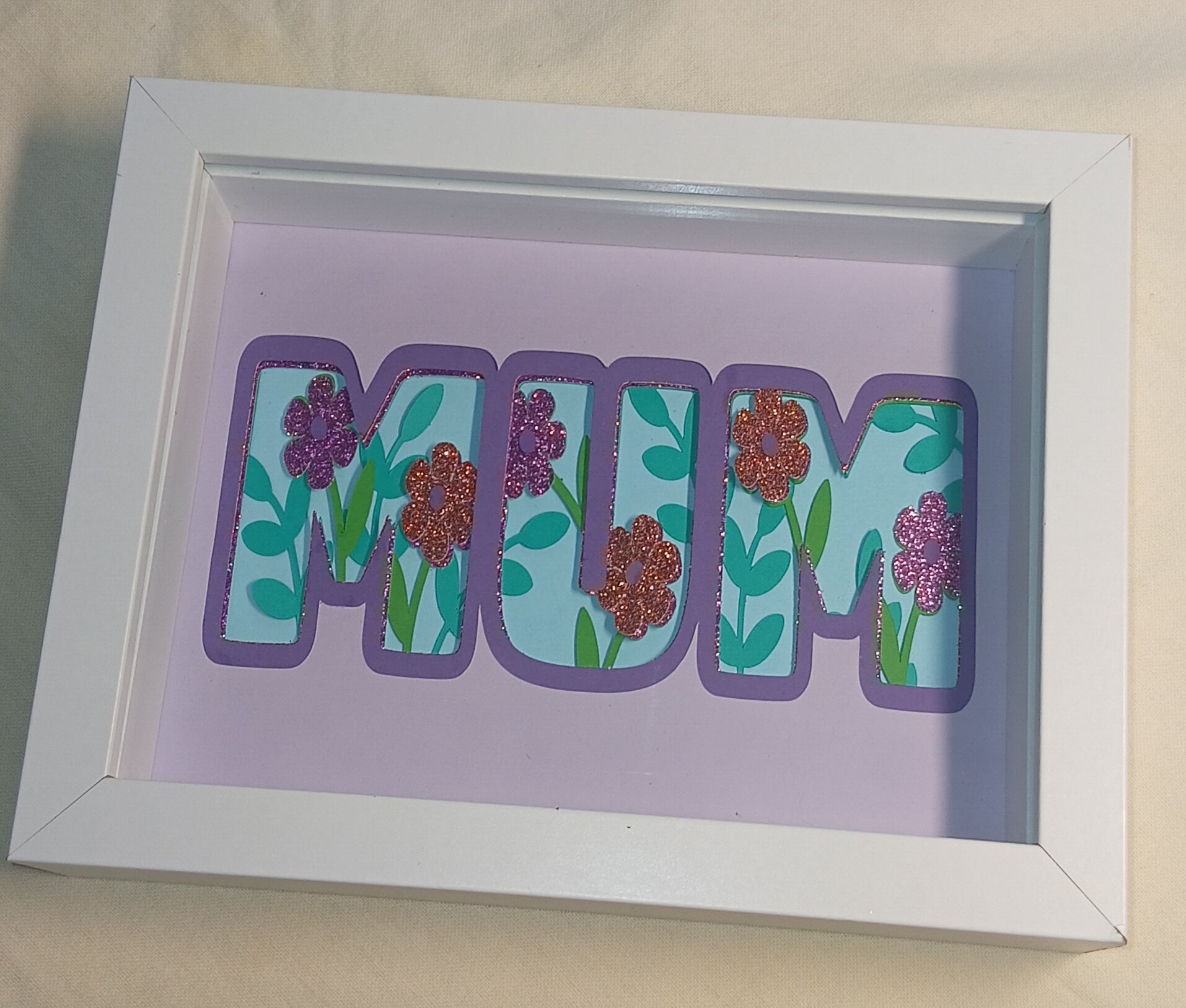 Layered Mum Shadow Box – 20cm x 15cm
