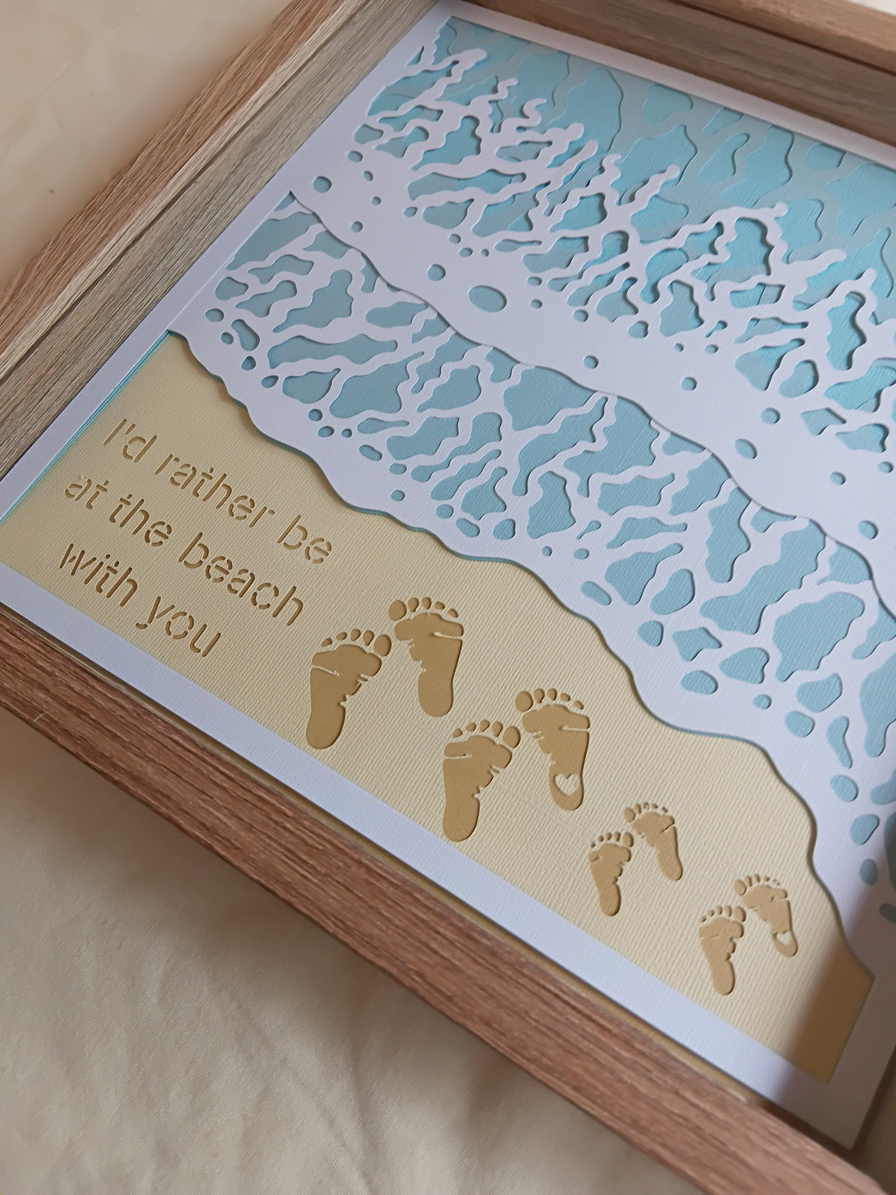 I'd Rather Be At The Beach 30cm x 30cm