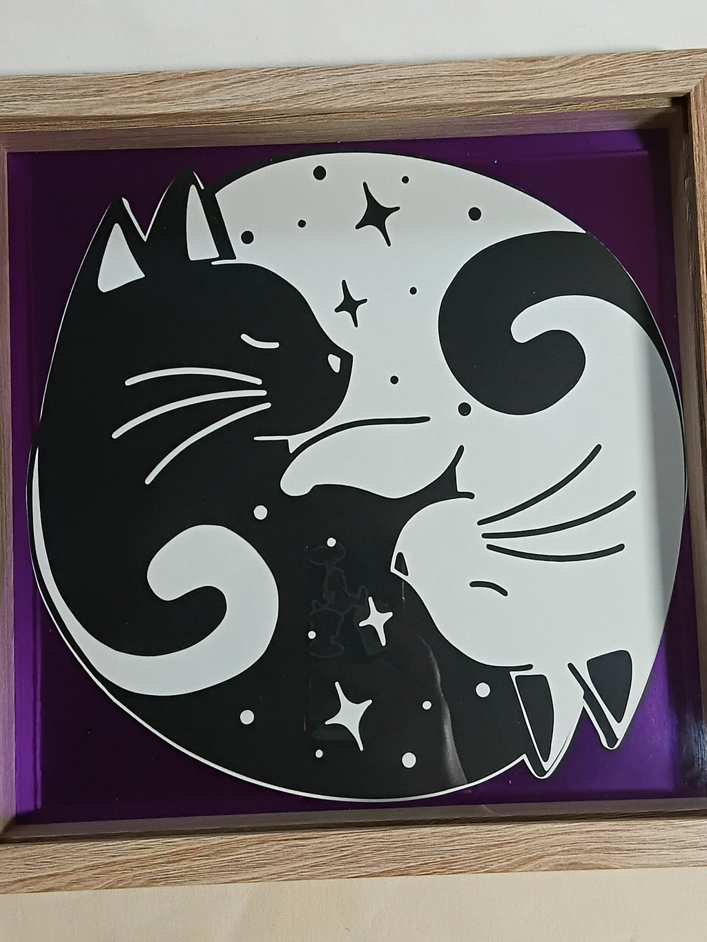 Yin Yang Cats 30cm x 30cm