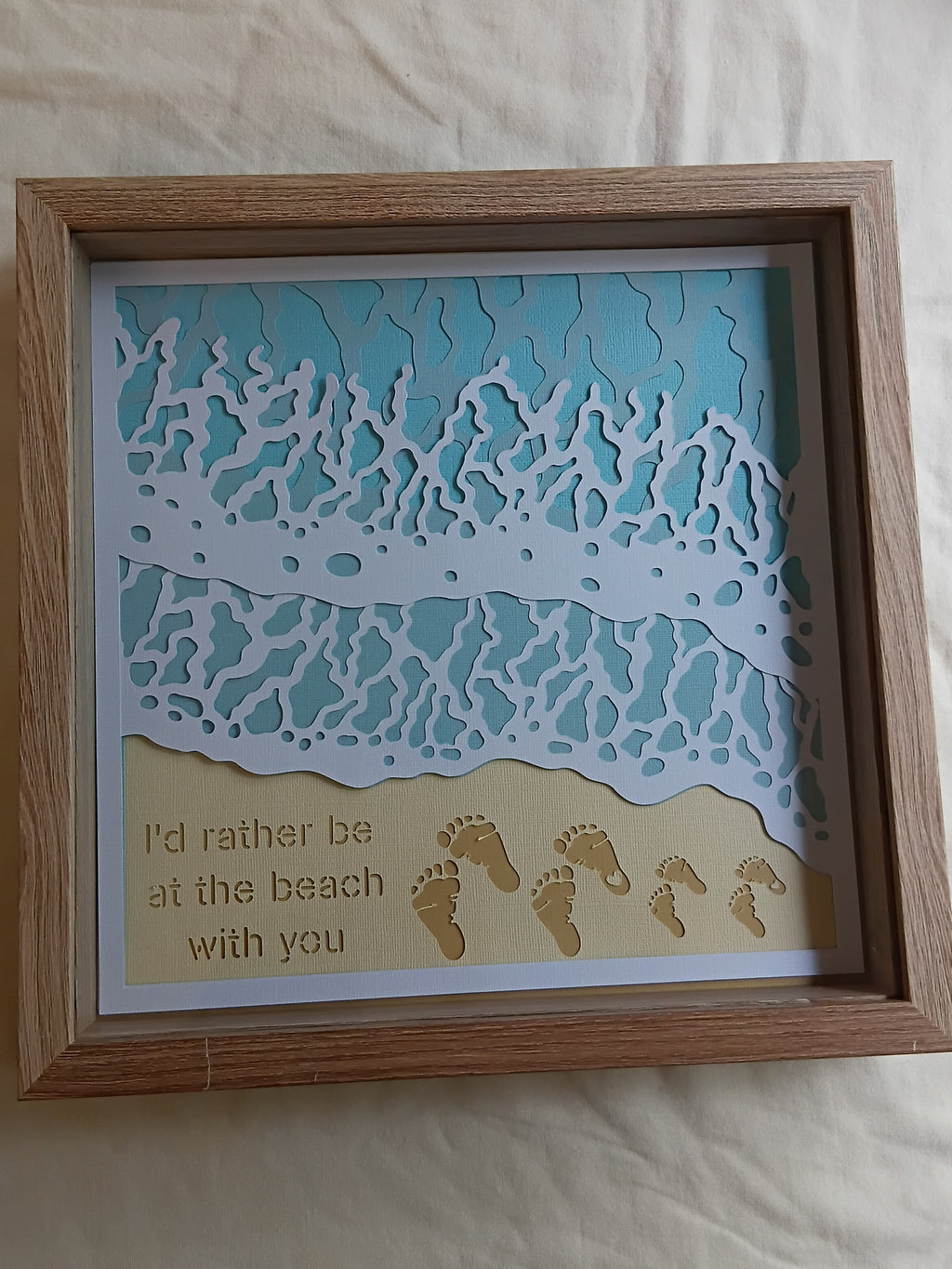I'd Rather Be At The Beach 30cm x 30cm