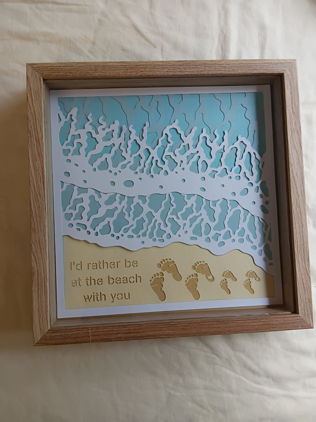 I'd Rather Be At The Beach 30cm x 30cm