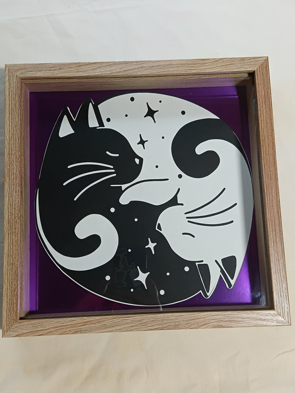 Yin Yang Cats 30cm x 30cm