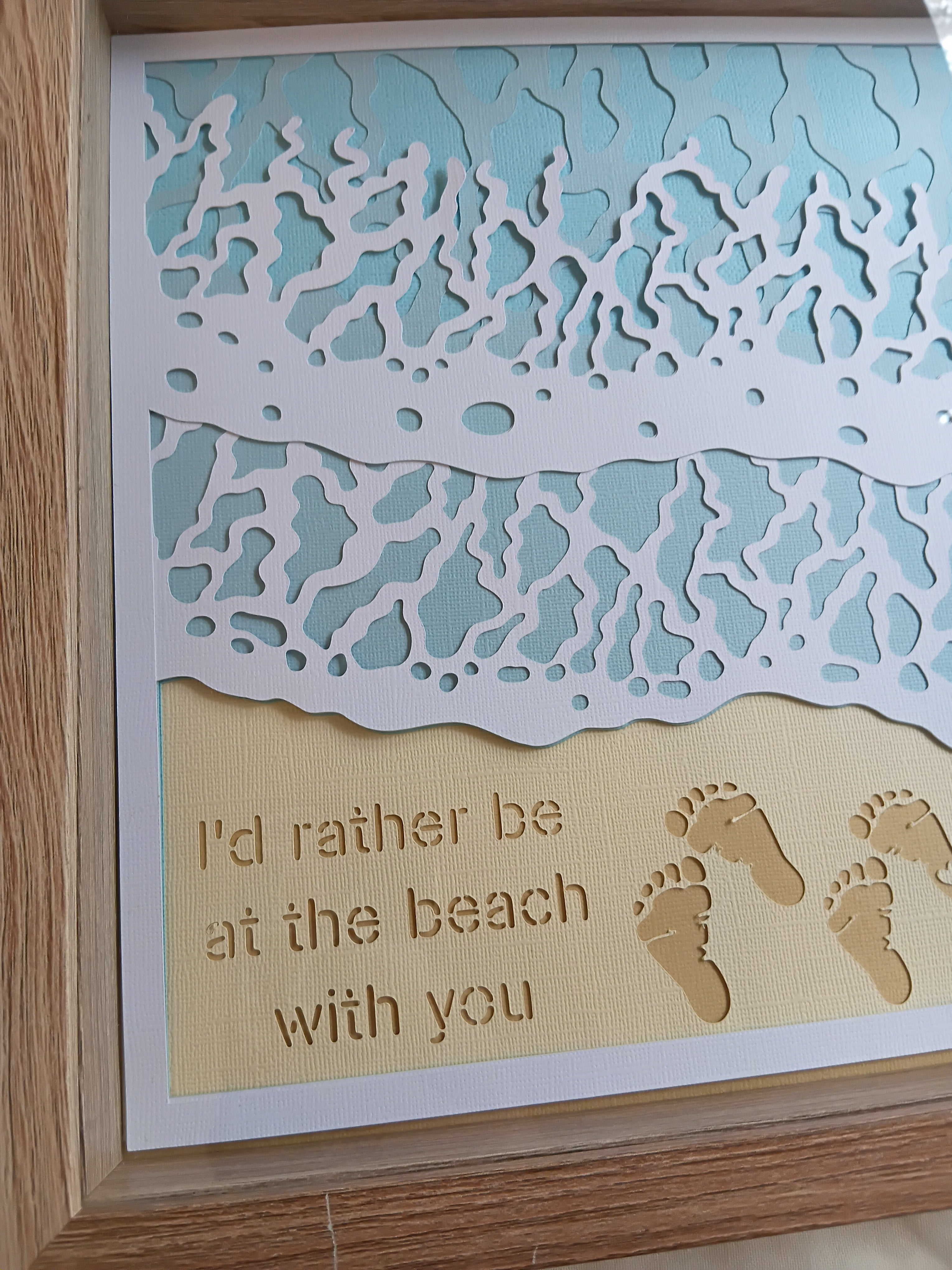 I'd Rather Be At The Beach 30cm x 30cm