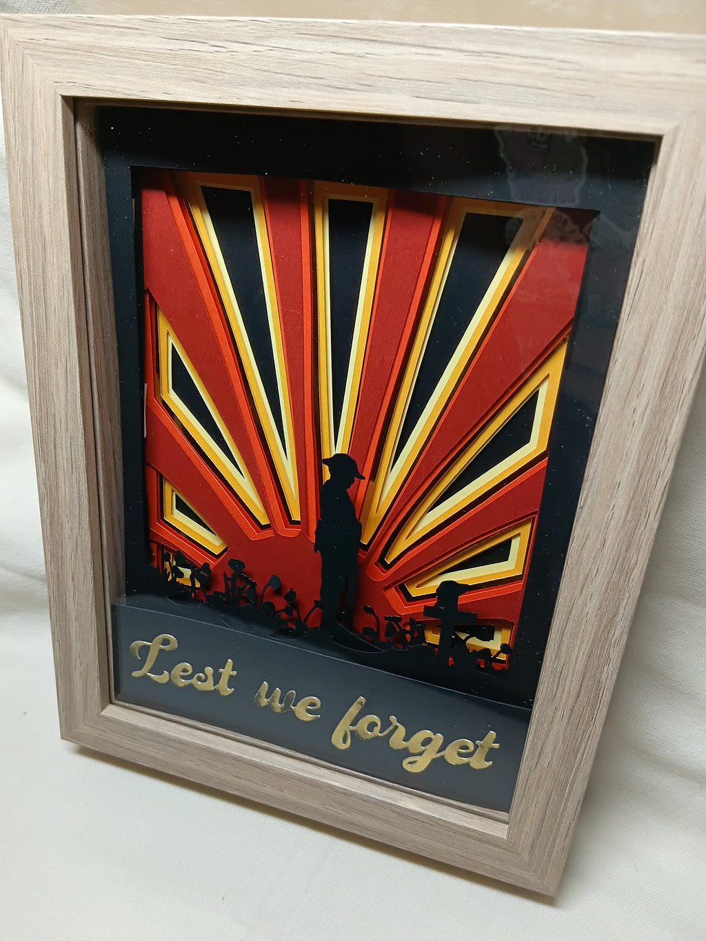 ANZAC Day Shadow Box – 20cm x 15cm