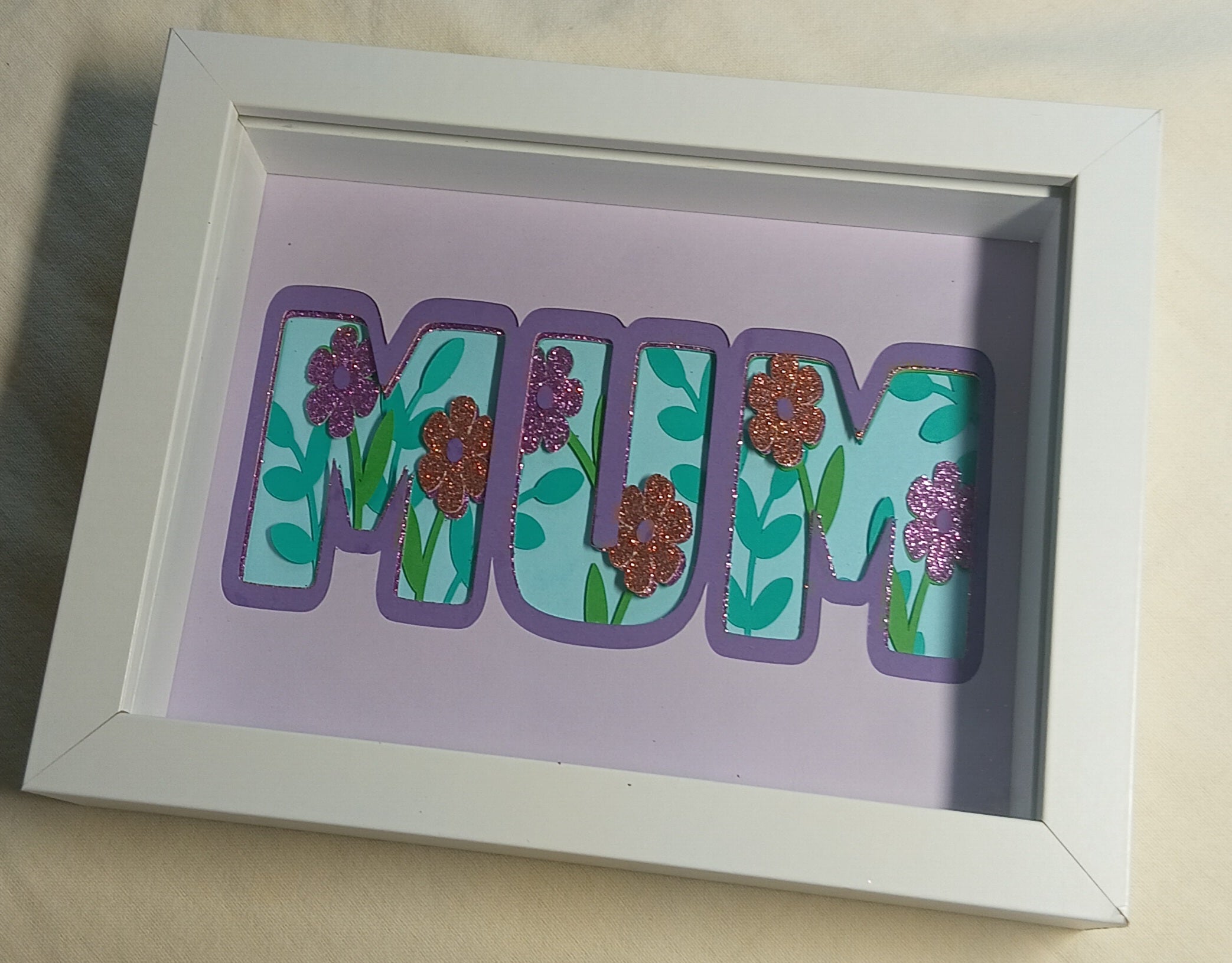 Layered Mum Shadow Box – 20cm x 15cm