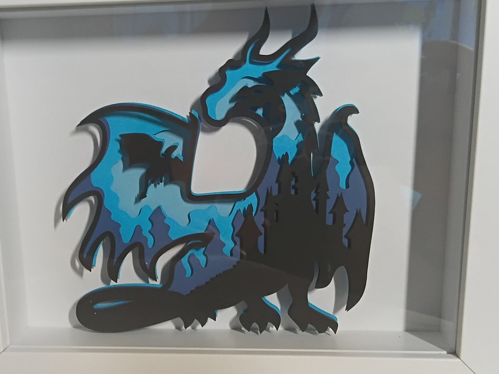Fantasy Dragon Shadow Box – 20cm x 15cm