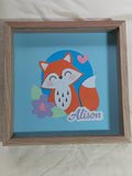 Personalised Fox 30cm x 30cm
