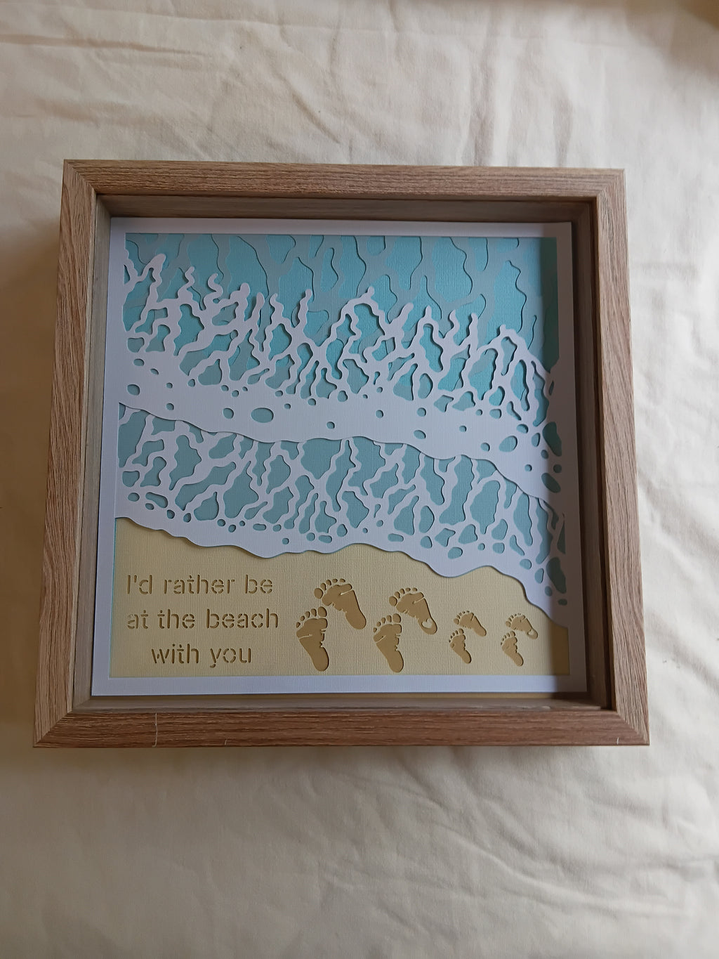 I'd Rather Be At The Beach 30cm x 30cm