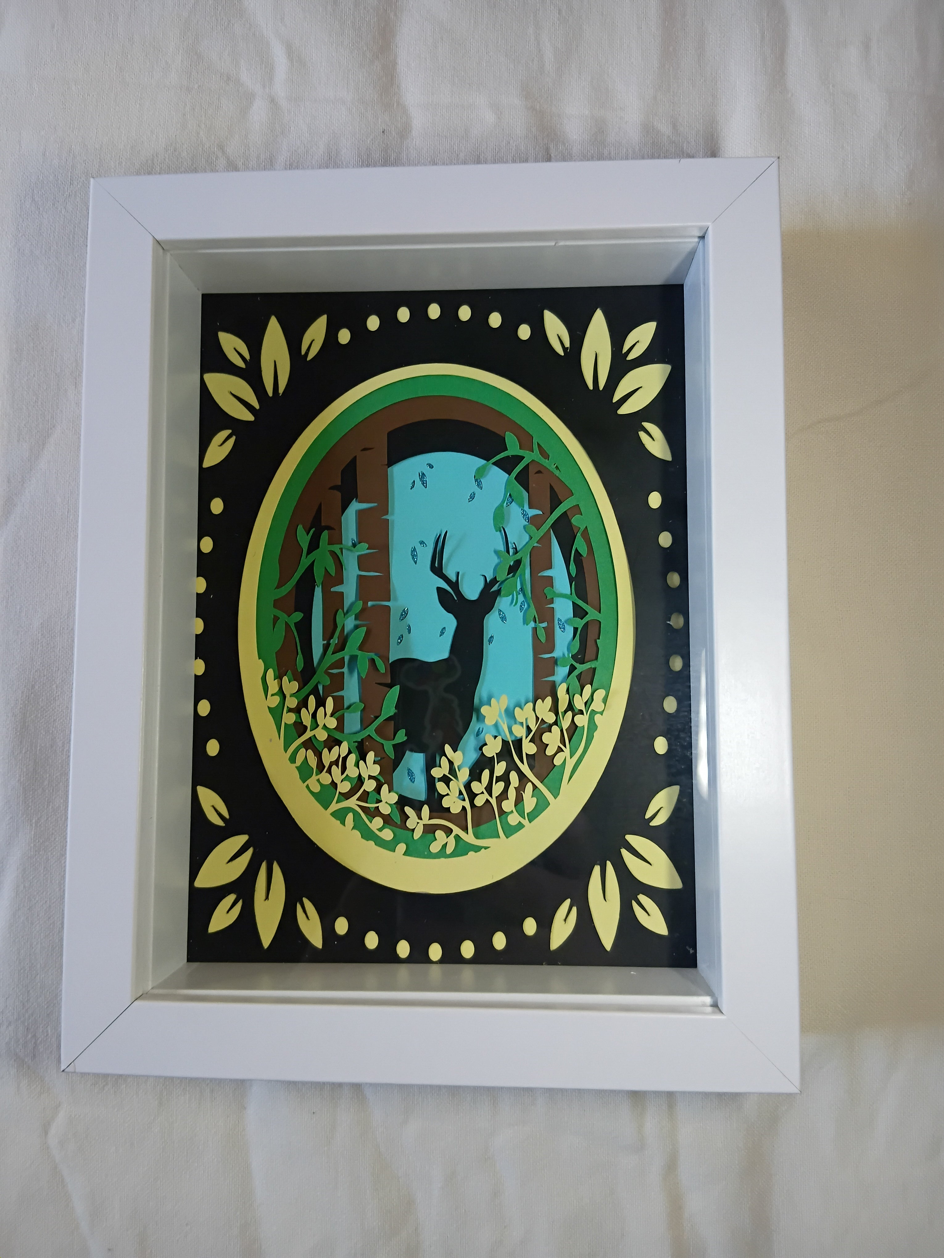 Deer Shadow Box – 20cm x 15cm