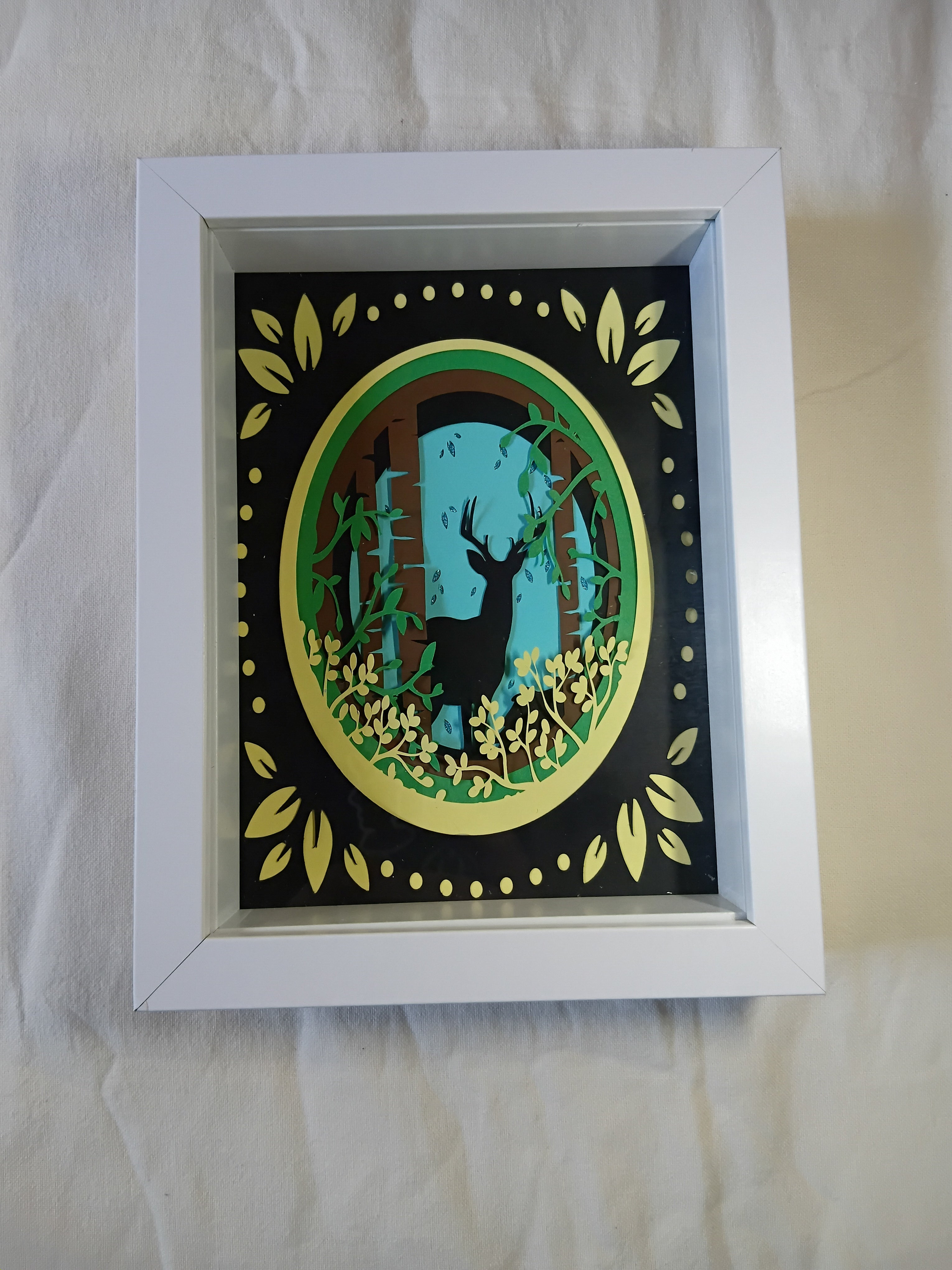 Deer Shadow Box – 20cm x 15cm