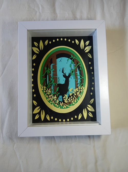Deer Shadow Box – 20cm x 15cm